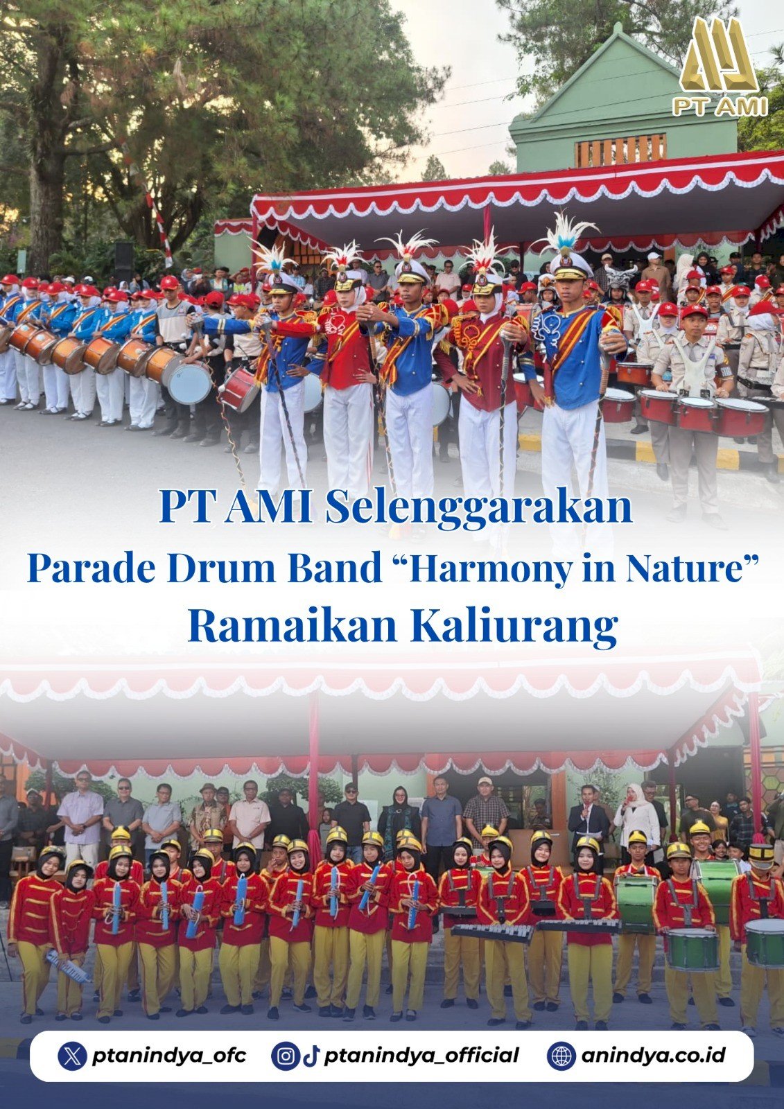 Antusiasme Penonton di Parade Drum Band “Harmony in Nature” di Kaliurang